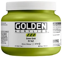 Acrylique haute viscosité - 32 oz  or vert  s7