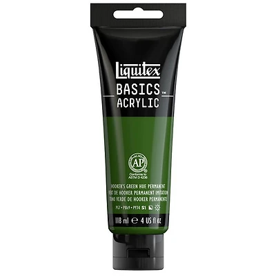 Acrylique basics - 4oz - vert de hooker permanent imitation