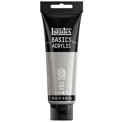 Basics acrylic - 4oz - silver