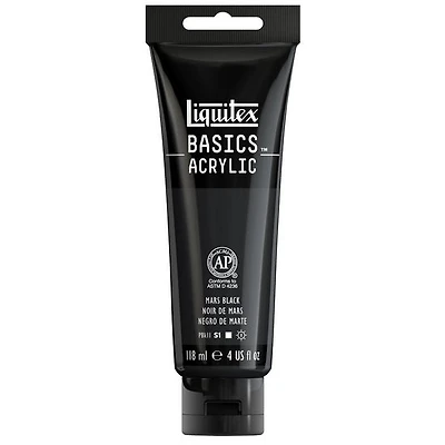Basics acrylic - 4oz - mars black