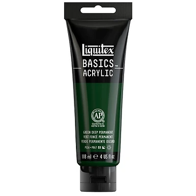 Acrylique basics - 4oz - vert foncé permanent