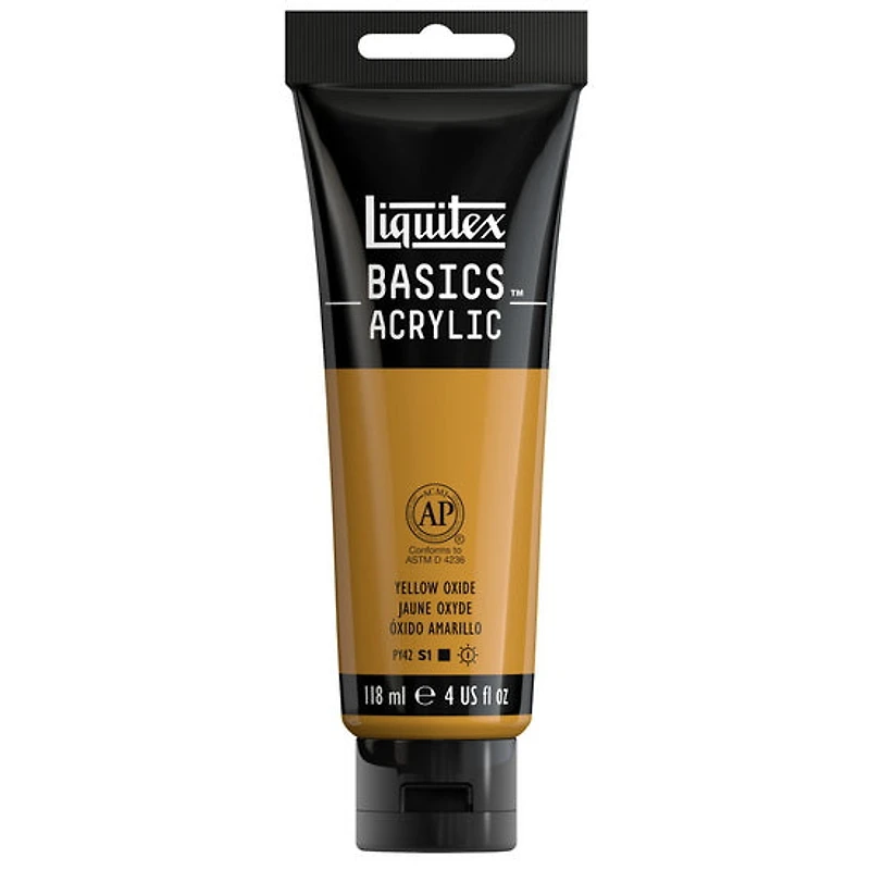 Basics acrylic - 4oz - yellow oxide