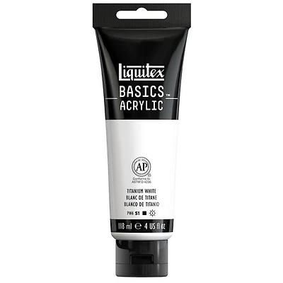 Acrylique basics - 4oz - blanc de titane