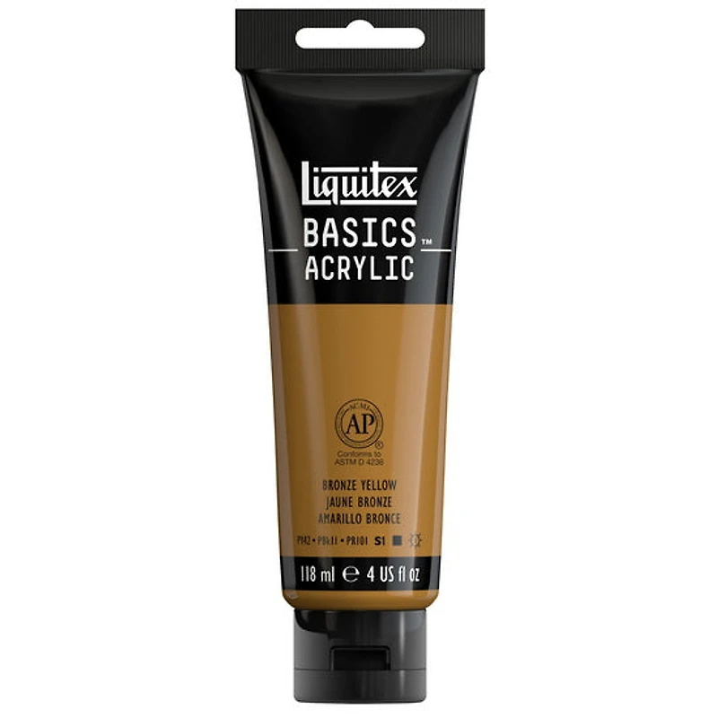 Acrylique basics - 4oz - jaune bronze