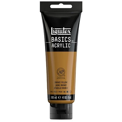 Acrylique basics - 4oz - jaune bronze