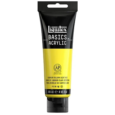 Basics acrylic - 4oz - cadmium yellow light hue