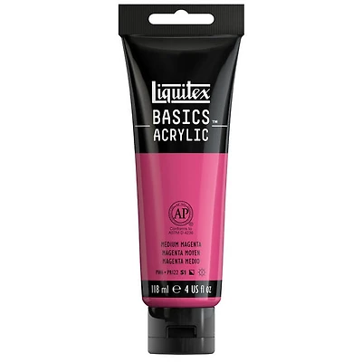 Basics acrylic - 4oz - medium magenta