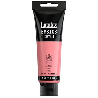 Basics acrylic - 4oz - rose pink