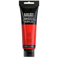 Basics acrylic - 4oz - flurescent red