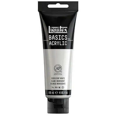 Acrylique basics - 4oz - blanc iridescent