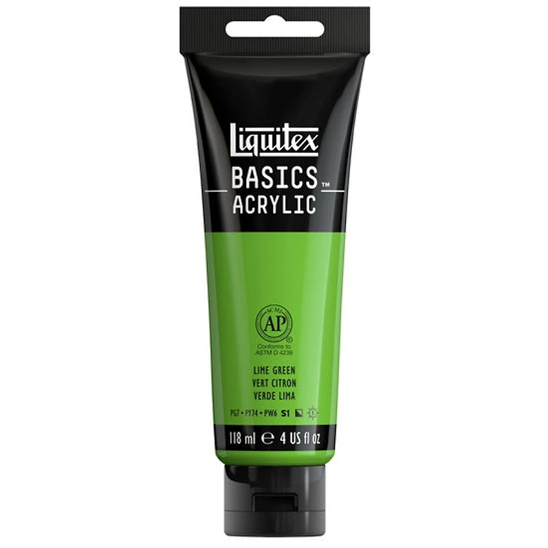 Basics acrylic - 4oz - lime green