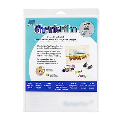 Pqt 6  film rétrécissant mat - 8.5x11po
