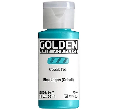 Acrylic fluid - 1 oz  cobalt teal  s7