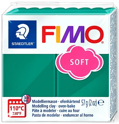 Pâte à modeler fimo soft emeraude