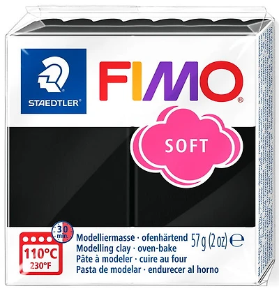Pâte à modeler fimo soft noir