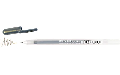 Stylo gel gelly roll 0.7mm gold shadow noir