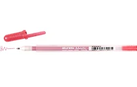 Stylo gel gelly roll 0.4mm métallique rouge