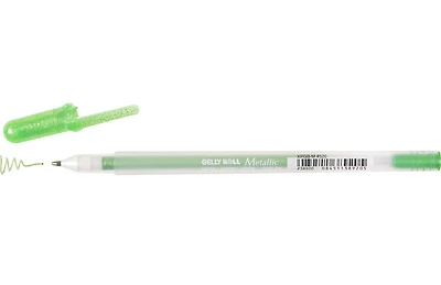 Stylo gel gelly roll 0.4mm métallique émeraude