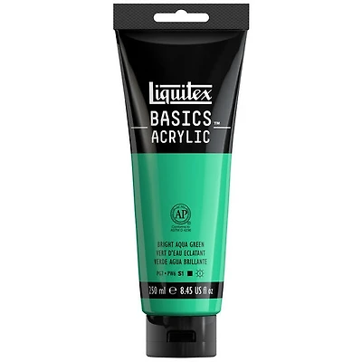 Basics acrylic - 8oz - bright aqua green
