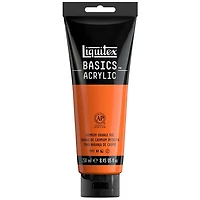 Basics acrylic - 8oz - cadmium orange hue