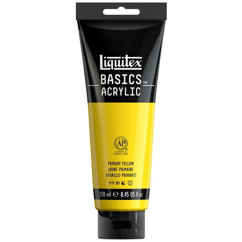Acrylique basics - 8oz - jaune primaire