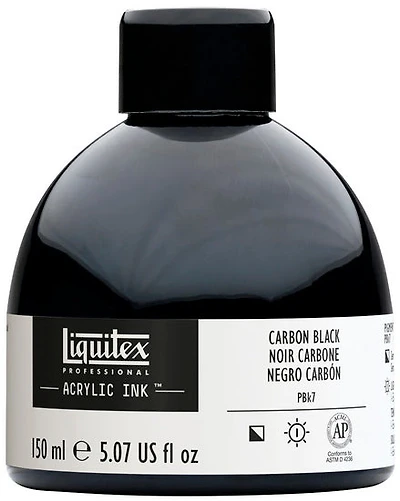 Acrylic Ink Carbon Black - 150ml