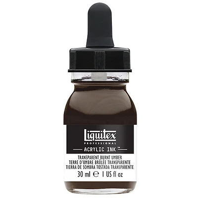 Acrylic Ink Transparent Burnt Umber- 30ml