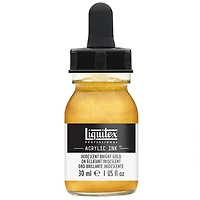Acrylic Ink Iridescent Bright Gold- 30ml