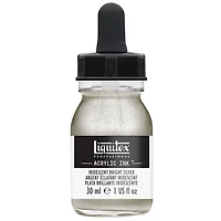 Encre acrylique argent éclatant iridescent - 30ml