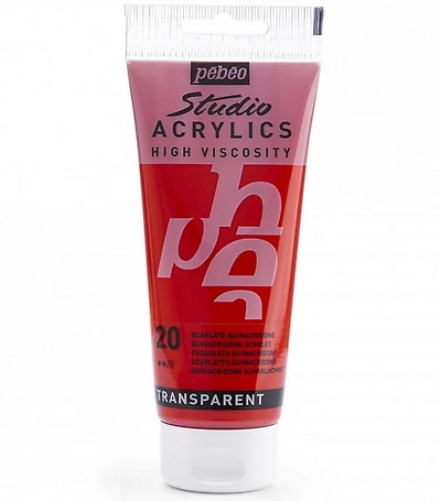 Acrylique hv - studio - 100ml - écarlate quinacridone
