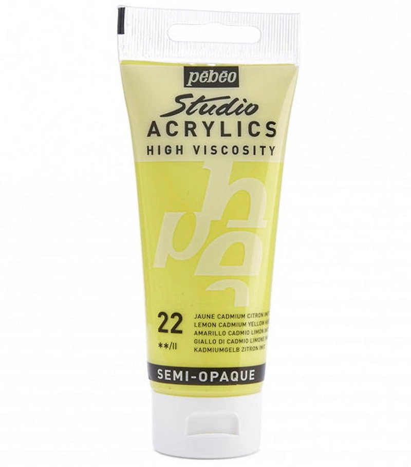 Acrylic hv - studio - 100ml - cadmium lemon yellow