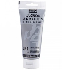 Acrylique hv - studio - 100ml - argent iridescent