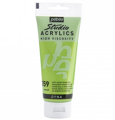 Acrylique hv - studio - 100ml - vert jaune iridescent