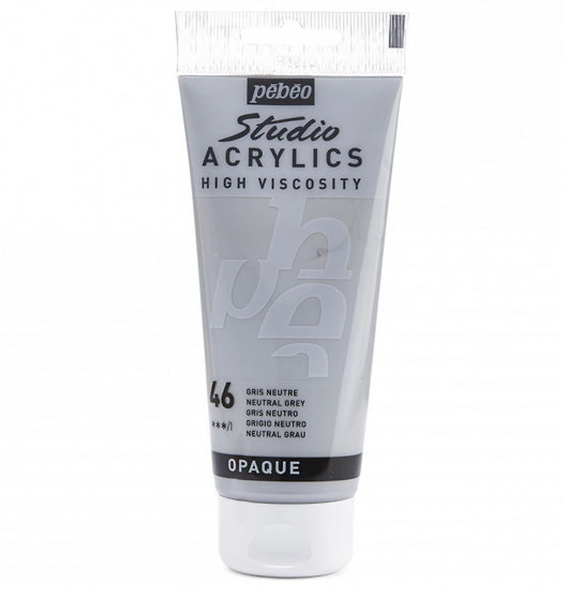 Acrylique hv - studio - 100ml - gris neutre