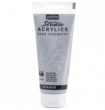 Acrylique hv - studio - 100ml - gris neutre
