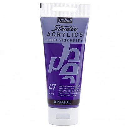 Acrylic hv - studio - 100ml - dark cobalt violet
