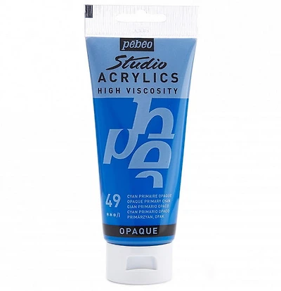 Acrylique hv - studio - 100ml - cyan primaire