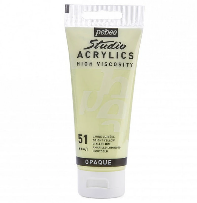 Acrylic hv - studio - 100ml - bright yellow