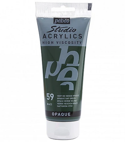 Acrylique hv - studio - 100ml - vert de vessie