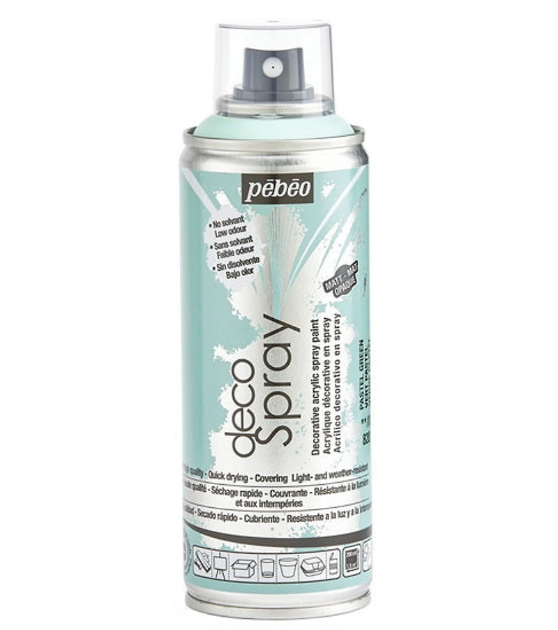 Acrylique aérosol - décospray - 200ml - vert pastel mat