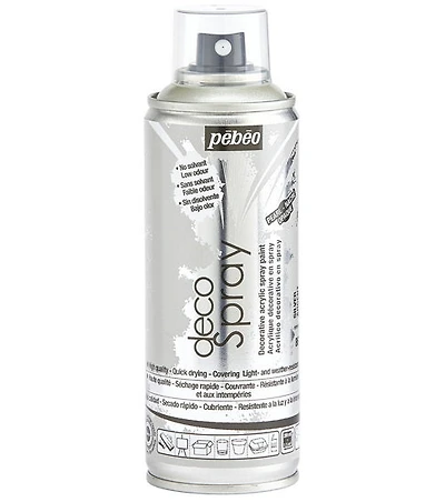 Acrylic spray - décospray - 200ml - silver