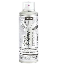 Acrylic spray - décospray - 200ml - glitter silver
