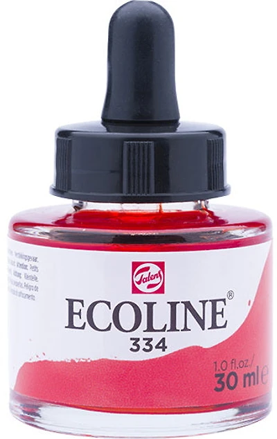 Encre aquarelle ecoline écarlate - 30ml