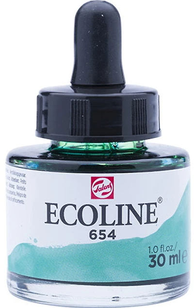 Encre aquarelle ecoline vert pin - 30ml