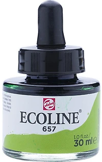 Encre aquarelle ecoline vert bronze - 30ml