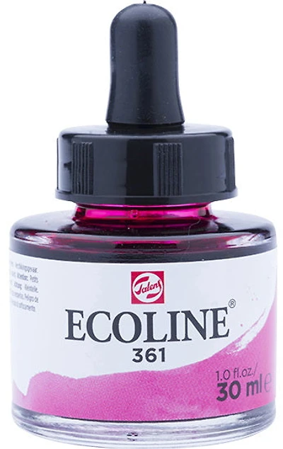 Encre aquarelle ecoline rose clair - 30ml