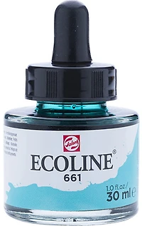 Encre aquarelle ecoline vert turquoise - 30ml