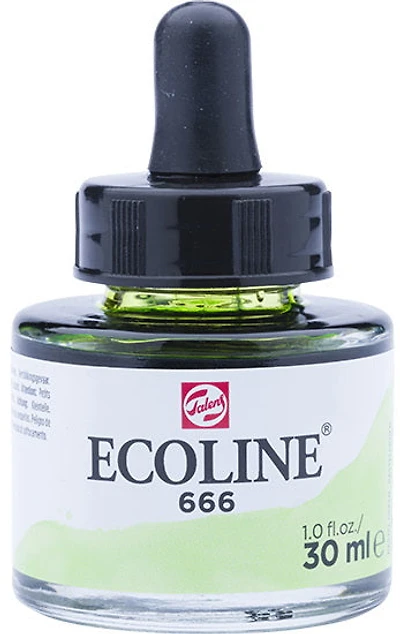 Encre aquarelle ecoline vert pastel - 30ml