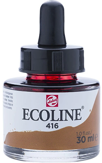 Encre aquarelle ecoline sepia - 30ml - 30ml
