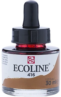 Encre aquarelle ecoline sepia - 30ml - 30ml